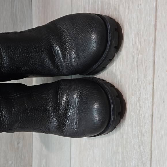 Tory Burch Womens Leight lug sole Leather 76022 Ankle Heels Boots shoes 7.5 - Picture 6 of 16